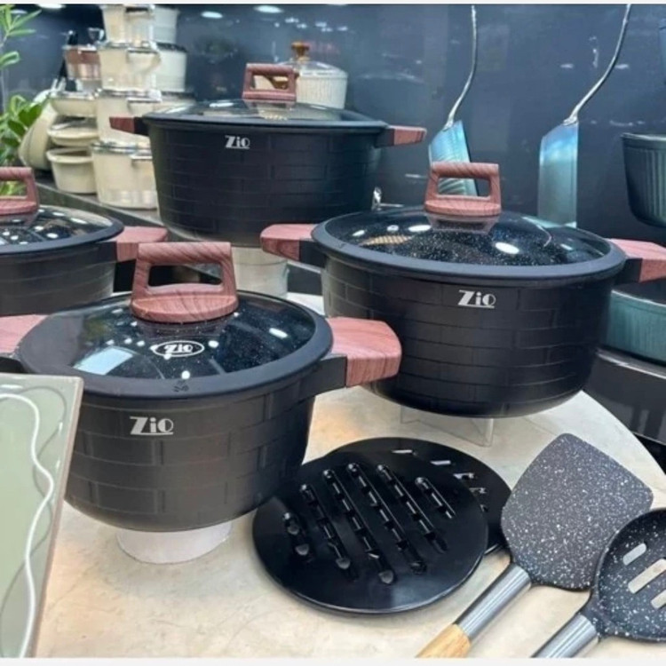 سرویس قابلمه زیو 10 پارچه زیو ترکیه zio8530 و 8540 (( هزینه ارسال درب منزل))