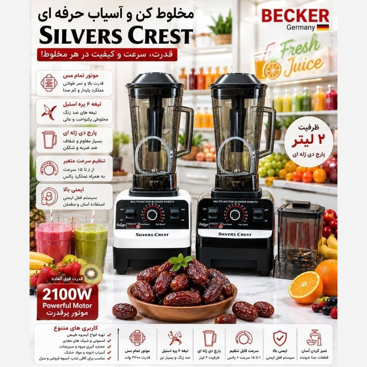 آسیاب و مخلوط کن سیلور کرست