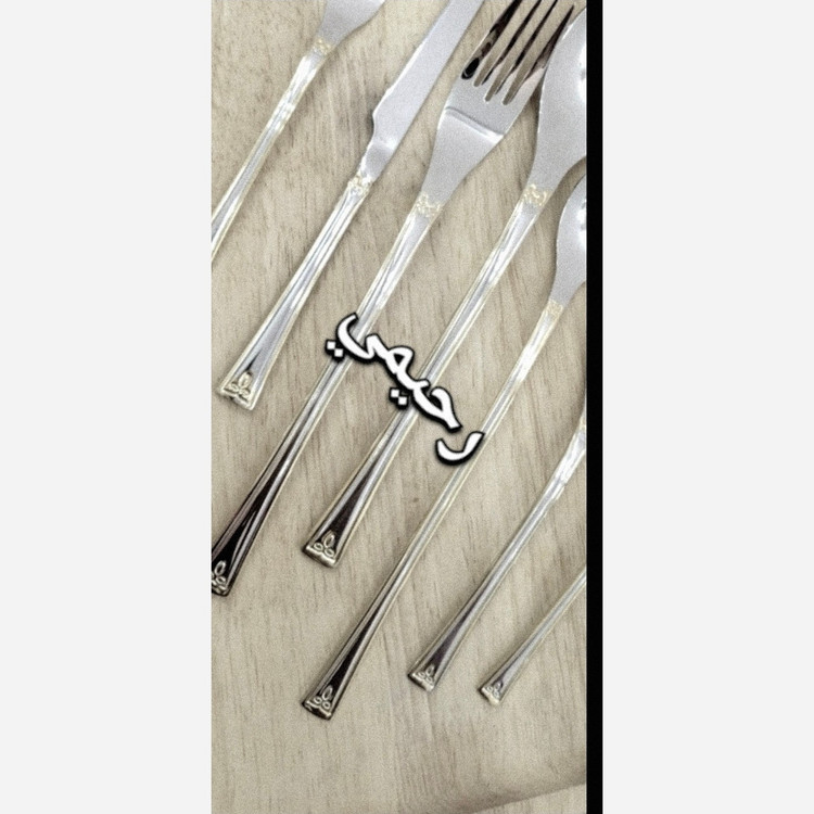 سرویس قاشق و چنگال 24 نفره 120پارچه آلمانی نقره ای ساده ( پس کرایه) چند