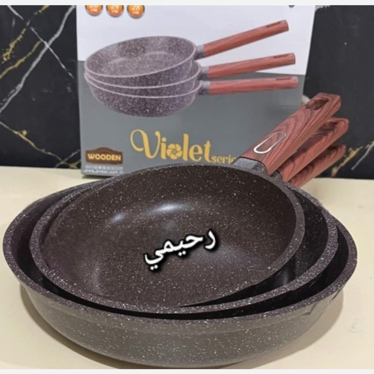 تابه زیو 3عددی گرانیت Zio8505 سایز 20/22/28 (( هزینه ارسال درب منزل))
