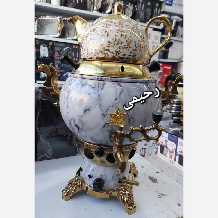 سماور گازی 6لیتر 3 کاره ایران شرق طرحهای مختلف رنگبندی استعلام بگیرین