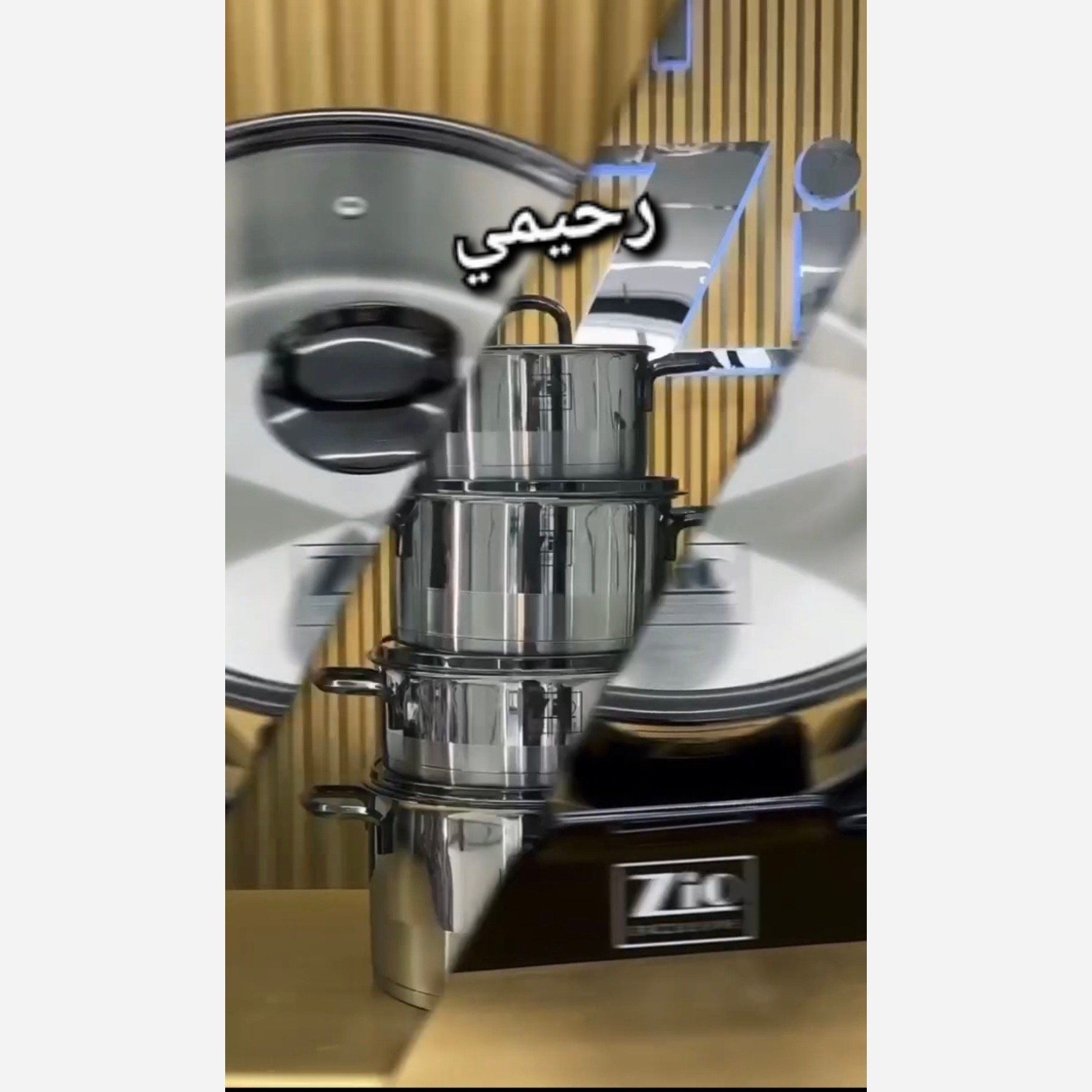 سرویس قابلمه زیو ترکیه استیل 8پارچه 1378/28 مدل آرام پز