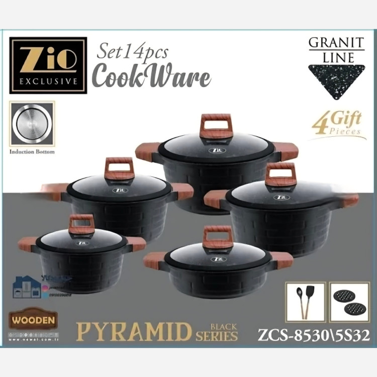 سرویس قابلمه زیو 10پارچه زیو ترکیه zio8530 و 8540 (( هزینه ارسال درب منزل))