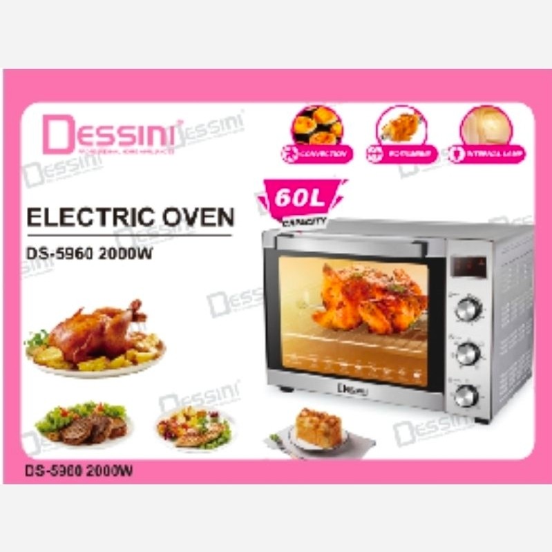آون توستر دسینی 60لیتری مدل DS-5960 ( پس کرایه)
