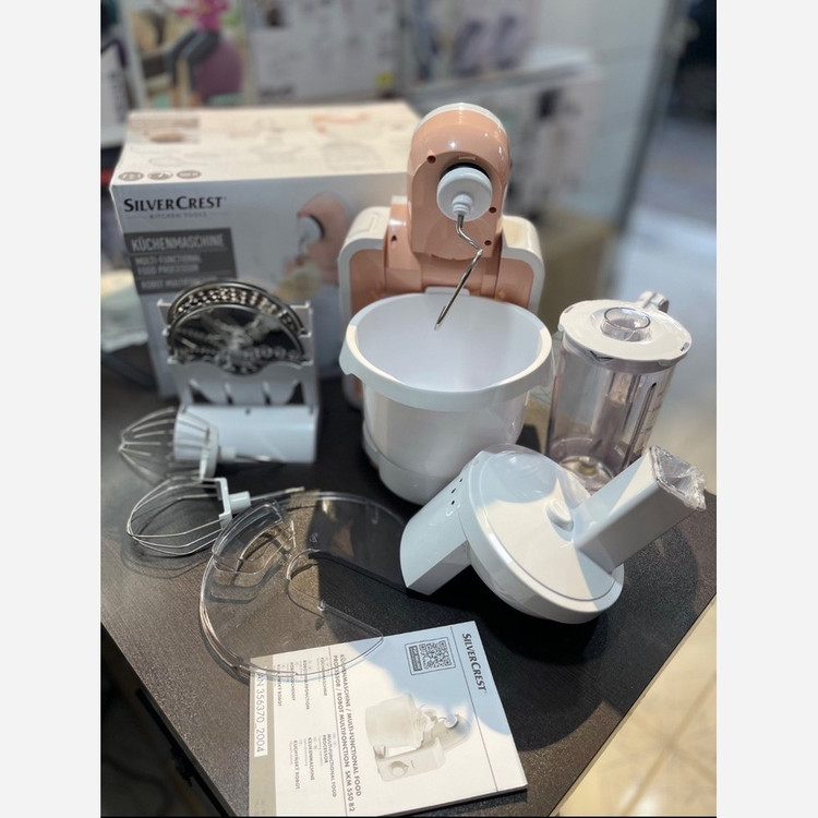 همزن برقی سیلور کرست اصل آلمان هفت کاره مخلوط کن غذاساز سالاد ساز خمیر زن رنده برقی skM550B2