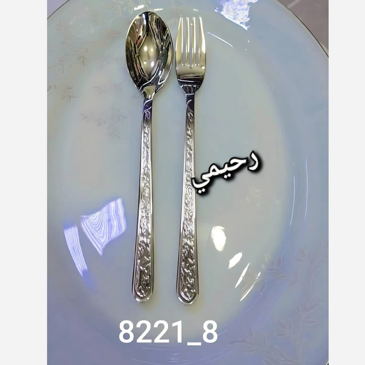 1 سرویس قاشق و چنگال 30نفره 134 پارچه یونیک آلمانی نقره ای ساده ( پس کرایه)
