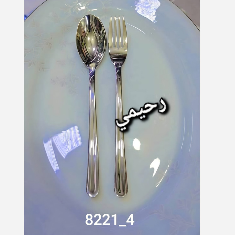 1 سرویس قاشق و چنگال 30نفره 134 پارچه یونیک آلمان اروپایی نقره ای ساده ( پس کرایه)