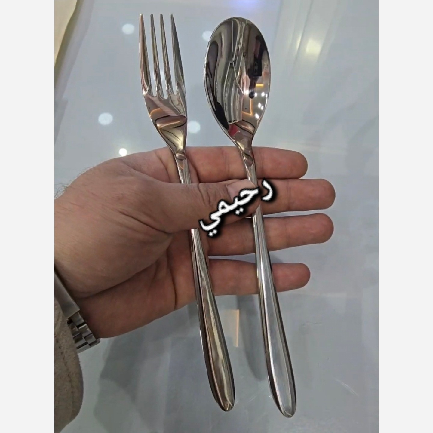 قاشق چنگال دهانه اروپایی کفگیر و ملاقه بزرگ و کوچیک شیک و مجلسی (هزینه ارسال درب منزله) فله