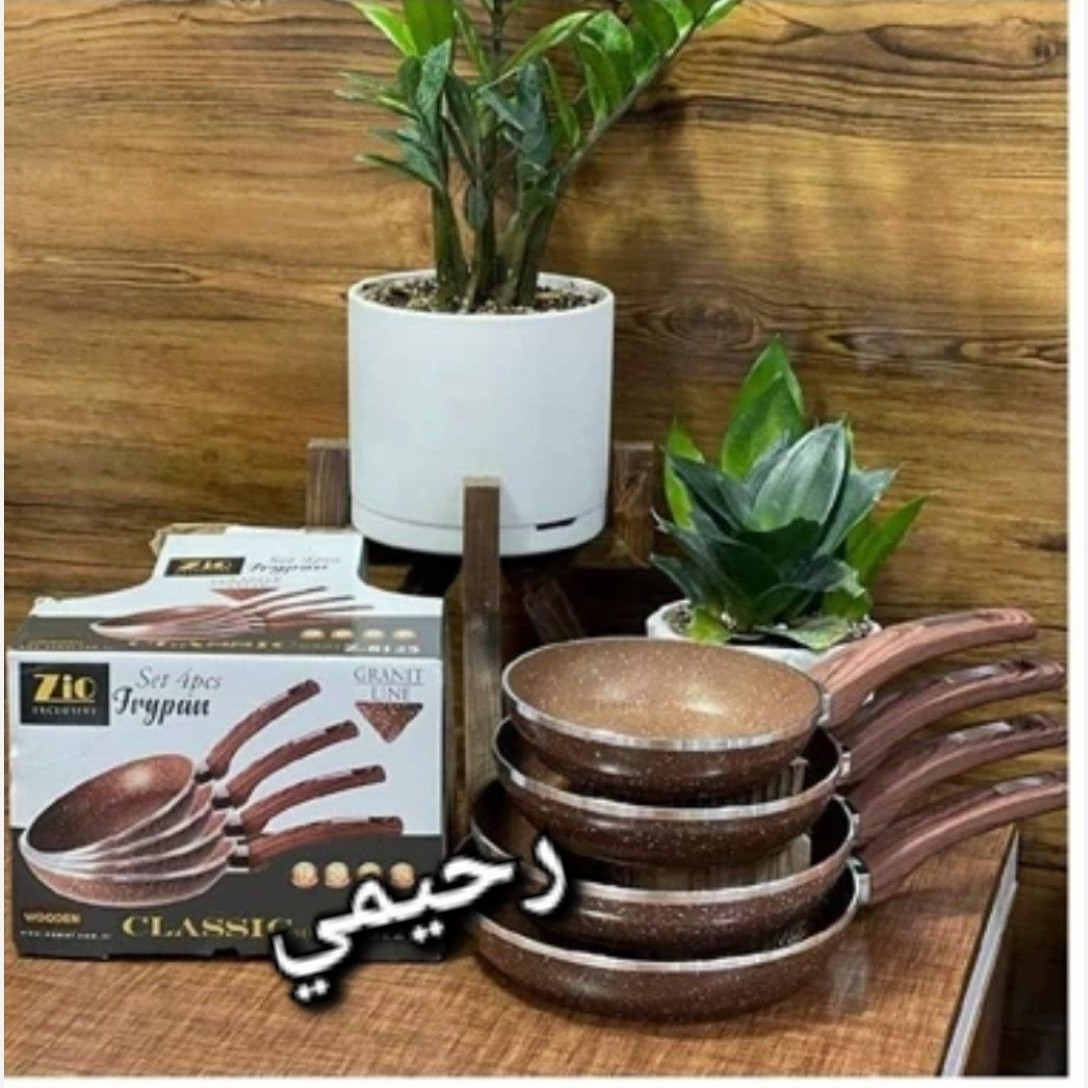 سرویس تابه زیو نانو گرانیتی تابه گرانیتی 4عدد اصلی ضدخش آبگریز (( هزینه ارسال درب منزل))