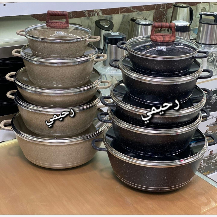 سرویس قابلمه زیو گرانیتی 10پارچه قیمت اقتصادی اصل ترکیه zio7105 و 7106 کیفیت عالی(( هزینه پسکرایه )) آرام پز