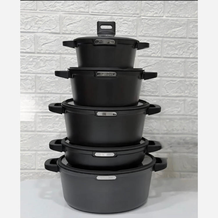 سرویس قابلمه زیو 10پارچه ترکیه سری ژولیپ zio 8620 و 8610 (( هزینه ارسال درب منزل)) آرام پز