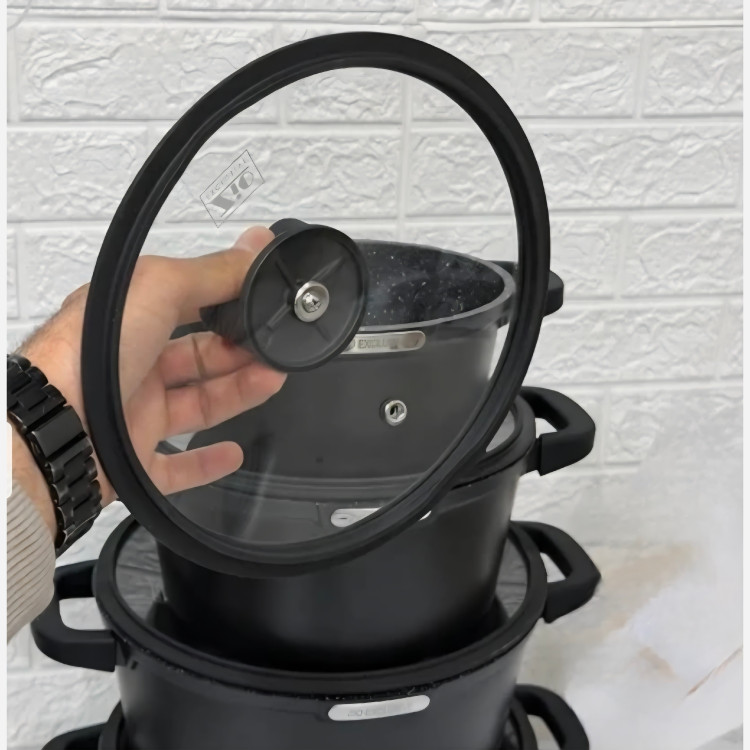 سرویس قابلمه زیو 10پارچه ترکیه سری ژولیپ zio 8620 و 8610 (( هزینه ارسال درب منزل)) آرام پز