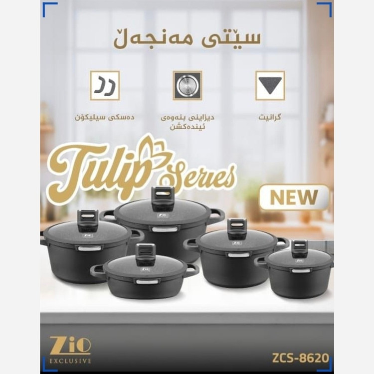 سرویس قابلمه زیو 10پارچه زیو ترکیه zio8610(( هزینه ارسال درب منزل))