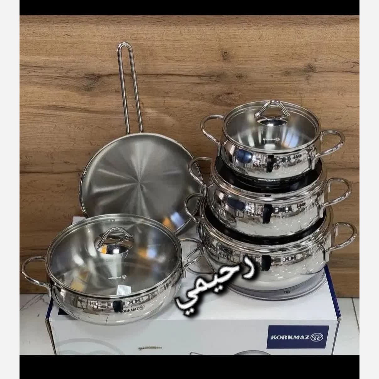 آرام پز زودپز سرویس قابلمه کرکماز تامبیک 9 پارچه خمره ای ترکیه اصل 5 لایه ضخیم 3طرح (( تضمین کیفیت و اصلی)) آرام پز