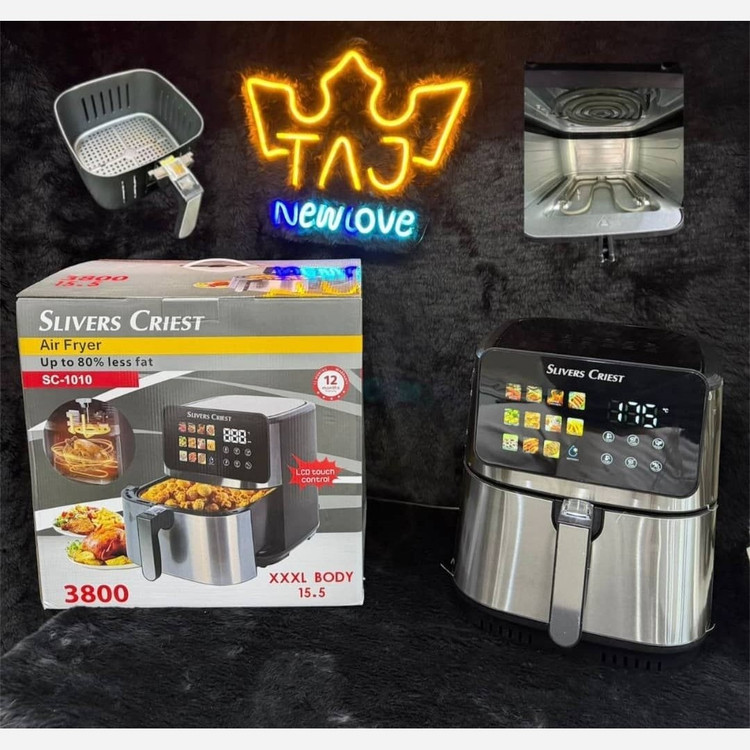 سرخ کن سیلور کرست تبلتی 15/5 لیتر Silvers criste بدون روغن3شاخه اصلیه(( هزینه ارسال درب منزل) سرخکن