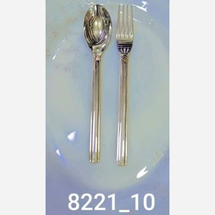 سرویس قاشق و چنگال 24 نفره 120پارچه یونیک نیمه طلایی( هزینه ارسال درب منزل ) جدید