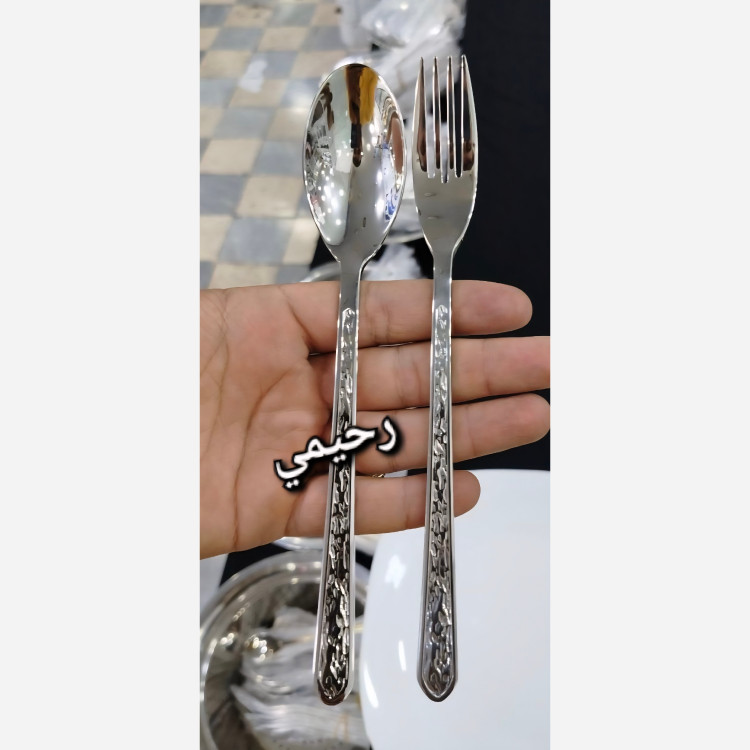 سرویس قاشق و چنگال 24نفره 120پارچه یونیک طرح جدید ( هزینه ارسال درب منزل )