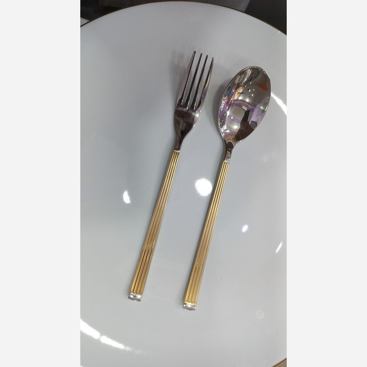 سرویس قاشق چنگال 24 نفره 120پارچه یونیک اصل مدل کبریتی ( پس کرایه )