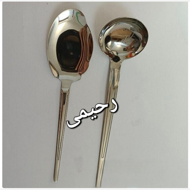 سرویس قاشق و چنگال 24 نفره 120 پارچه دهانه اروپایی نقره ای. ( هزینه ارسال درب منزل)