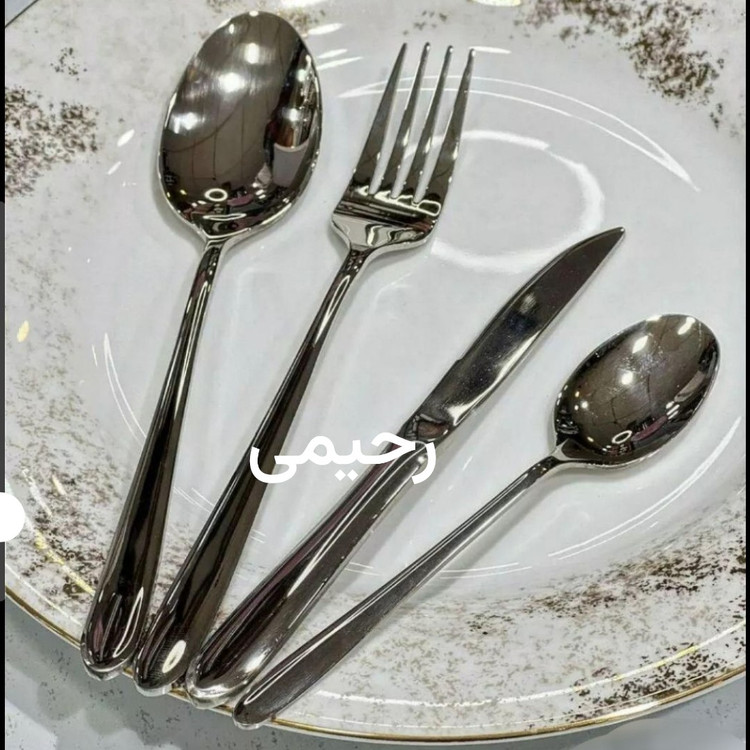 سرویس قاشق و چنگال 24 نفره 144 پارچه المان اصل ناخنی (( پس کرایه) )