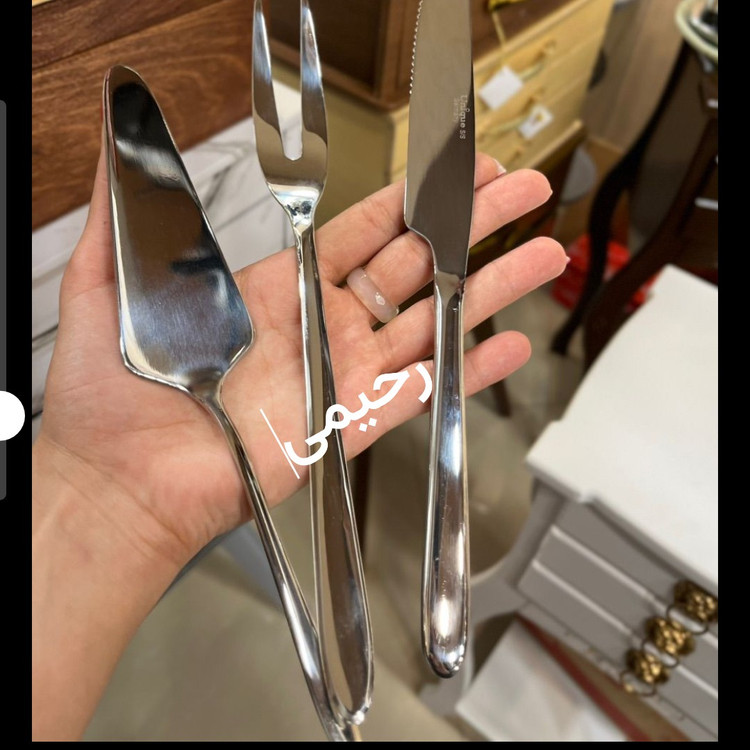 سرویس قاشق و چنگال 24 نفره 144 پارچه المان اصل ناخنی (( پس کرایه) )
