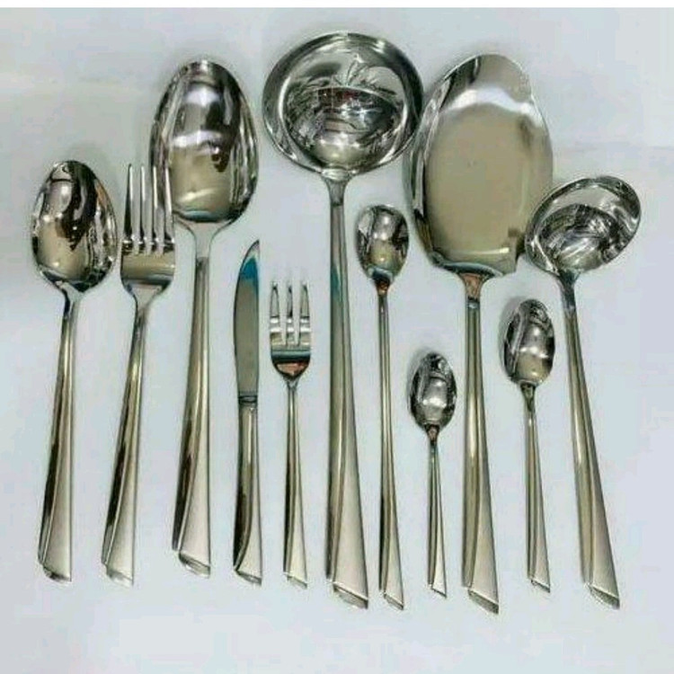 سرویس قاشق و چنگال 30نفره 152 پارچه ناخنی یونیک ضمانتی درجه یک (( هزینه ارسال درب منزل))