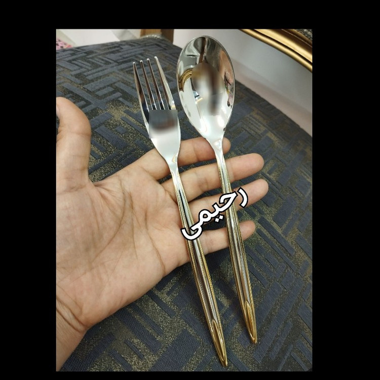 سرویس قاشق و چنگال 12 نفره 59 پارچه نیمه طلایی آلمانی روگن