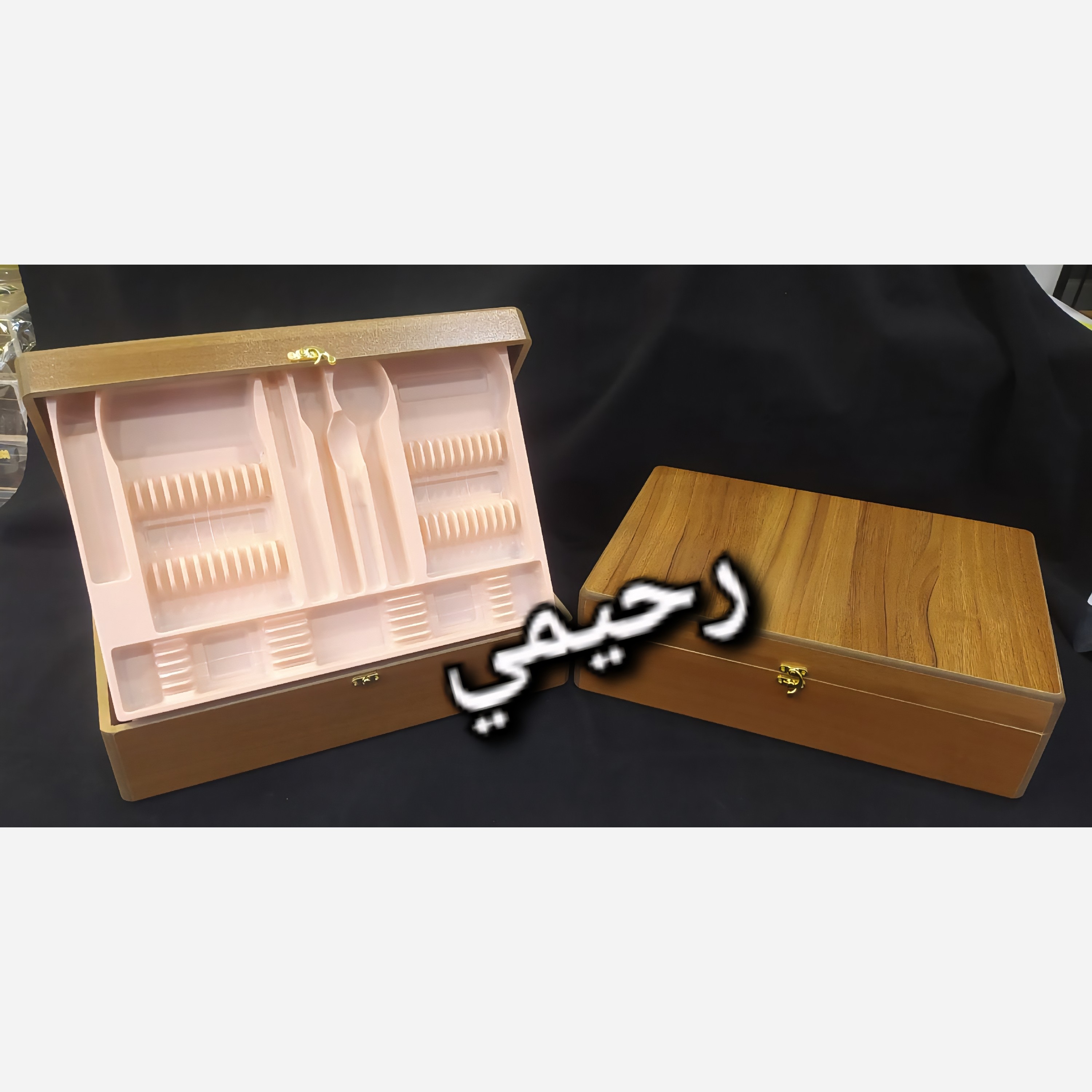 چمدون سرویس قاشق و چنگال ام دی اف چمدان قاشق چنگال (( هزینه ارسال درب منزل)) کنسول