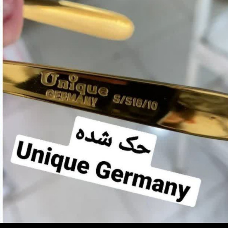 سرویس قاشق و چنگال طلایی 24نفره 120 پارچه طلایی یونیک اروپایی ساده طلایی