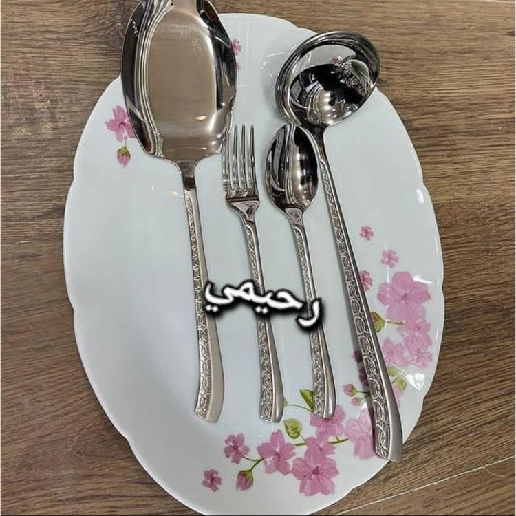 سرویس قاشق و چنگال 24نفره 140 پارچه طرح برجسته شیک ورساچ