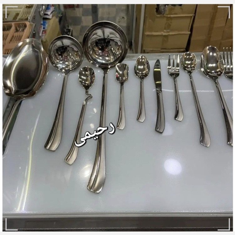 سرویس قاشق و چنگال 24 نفره 144پارچه کیفیت عالی نیوسمپل