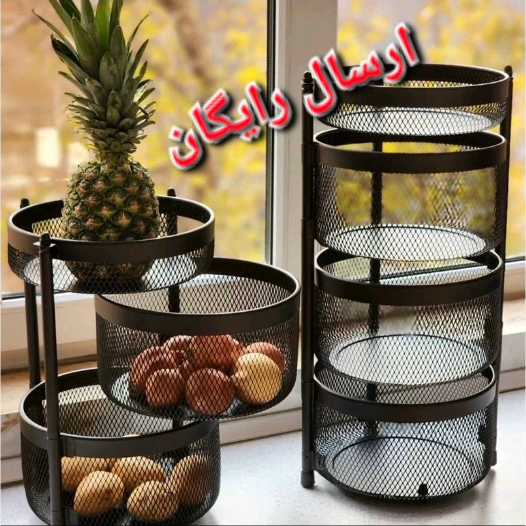 سبد سیب زمینی و پیاز 4 طبقه قابل شستشو جا سیب زمینی و پیاز