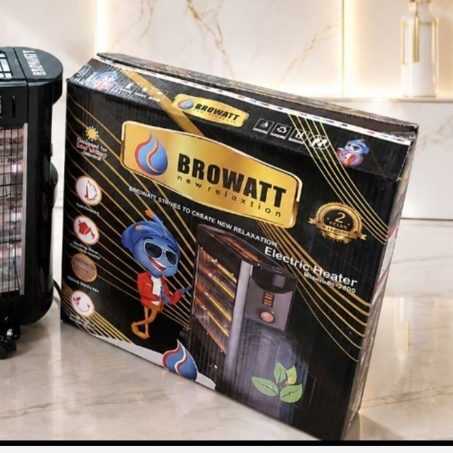 بخاری برقی فن دار برووات برند BROWATT